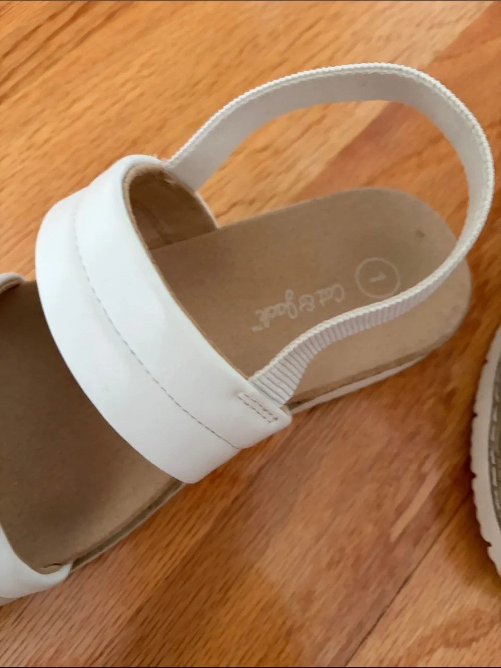 Girls Size 1 White Dressy Sandals Cat & Jack